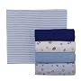 Gerber Flannel Receiving Blankets 5-pk. - Blue