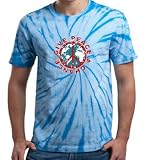 51p5wVf0MkL. SL160  GIVE PEACE A CHANCE Tie Dye Swirl Adult T shirt Tee Shirt   Light Blue