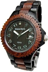Tense Dark & Light Multicolored Mens Wood Sports Watch G4100DS ANDF