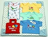 布絵本MY  QUIET  BOOKバルーン&ボディ肌着のりもの&ハートのブランケット  おまけ付きベルクロビブ   スマートギフトセット