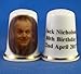 Porcelain China Collectable Thimble - Jack Nicholson 80th birthday -- Free Gift Box