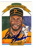 Dave Parker Autographed/Hand Signed Baseball Card (Pittsburgh Pirates) 1982 Donruss Diamond Kings #1