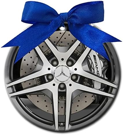 Greg Trek Custom Mercedes Benz Personality Round Shaped Porcelain Christmas Ornament home decorations