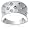 Sterling Silver Multi-Color Diamond Ring, Size 6, (0.24 cttw)