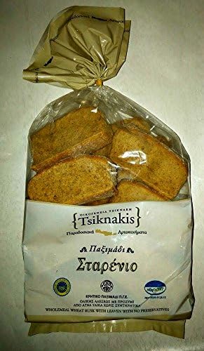 Crete Wholemeal Wheat Rusk with Leaven with No Preservatives 700gr 24.07 Oz