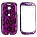For MyTouch 3G Hard Plastic Case Purple/Black Leopard