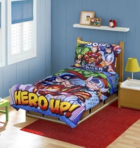 Marvel Super Hero Squad Toddler Bedding 4pc Set,