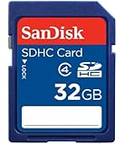 SanDisk 32GB Class 4 SDHC Memory Card, Frustration-Free Packaging- SDSDB-032G-AFFP (Label May Change)