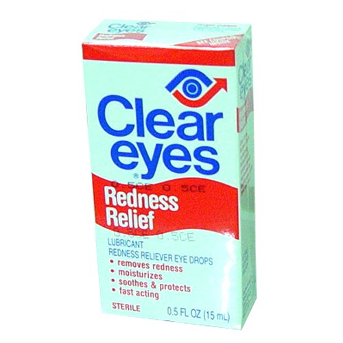 best red eye drops Discount Clear Eyes Redness Relief Sterile Eye Drops - 0.5 Oz (Pack of 6)