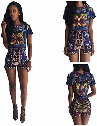 Women's One Pieces Crop Tops And Pants Jumpsuit Rompers Outfits Sets