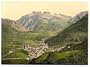Hospenthal, Andermatt, Switzerland wall sized poster (photochrom) photochrome measured in inches