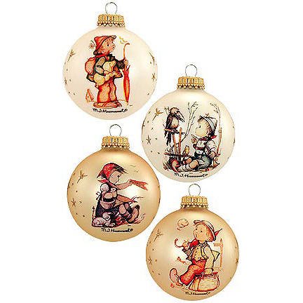 Set of 4 Hummel Ornaments Set of 4 Hummel Ornaments