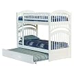 Windsor Twin/Twin Bunk Bed with Trundle Bed - White