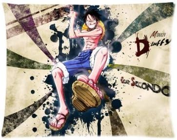 MagicalYeah Generic Japanese Popular Anime One Piece Cushion Cover Sofa Throw Pillow Cases 20*30Inch Two Sides