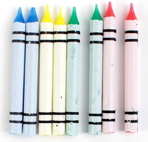 Omniglow Crayon Candles, Set of 8