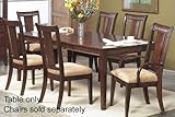 Dining Table with Sturdy Design in Rich Walnut Finish