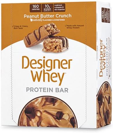 Designer Whey Protein Bars Peanut Butter Crunch - 12 Bars