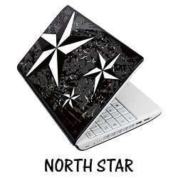 Netbook Skins Fits Acer, Asus, MSI, HP, Samsung - North Star Black