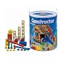 Constructor-Bautrommel mit 200 Bauelementen bunt