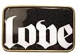 Outer Rebel LOVE Metal Belt Buckle Style BU143