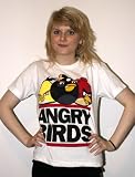 ANGRY BIRDS GIRLS T-SHIRTS! NEW! - LOOSE FIT! - MOCH RUN DMC TEE! - JUNIORS ANGRY BIRDS LOOSE FIT GIRLY TEE! EXCLUSIVE!