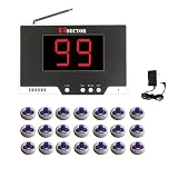 PiSector Long Range System Guest Paging Restaurant Pager Wireless Calling Receiver 433MHz