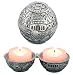 Travel Shabbat Jewish Candlesticks with Jerusalem View and Magen David Stars