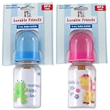 4-oz. BPA Free Baby Bottle (latex nipple), Pink