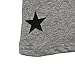 Yoyorule Children Boy Kids Cotton Star Short Sleeve Tops T Shirt Gray