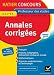 Hatier Concours Annales 2012 Epreuves d'admissibilité