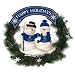Kansas City Royals Team Snowman Christmas Wreath