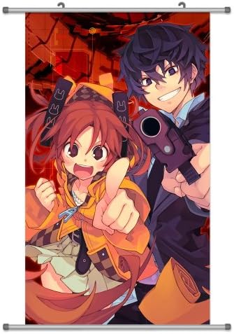 A Wide Variety of Black Bullet Anime Characters Wall Scroll Hanging Decor (Satomi Rentarou &amp; Aihara Enju 2)