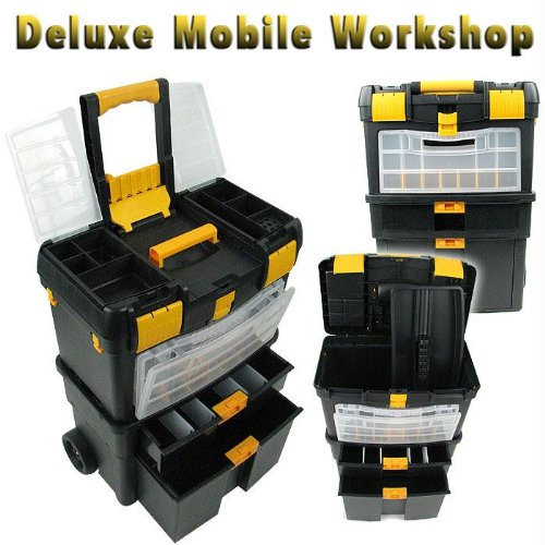 Childrens Toyshop  Tools & Hardware : Deluxe Mobile Workshop and Toolbox - Tools > Shop Equipment