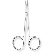 Stainless Steel Non Sterile Curved Iris Scissor, 4-1/2" Length, For Single Use(Pack of 100)