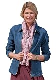 Woman Within Plus Size Zip-Front Medium Stonewash Denim Jean Jacket (Medium Stonewash Den,28 W)