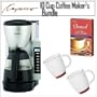 Capresso 10-cup Programmable Coffeemaker/Bistro Wide Cup/Cleaner Outfit