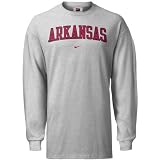 Nike Arkansas Razorbacks Ash Classic Logo Long Sleeve T-shirt