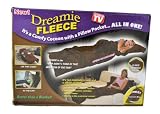 Dreamie Fleece Blanket w Pillow As Seen On TV Espresso