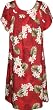 MuuMuu House Dress - Plumeria Monstera Petal Sleeves Caftan Kaftan Hawaiian Aloha Pullover Cotton Lounger - Regular and Plus Size