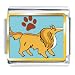 Collie Dog Animal Photo Italian Charms Bracelet Link