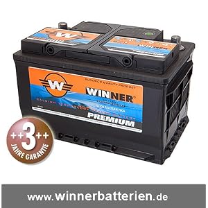 Autobatterie 50 Ah Winner Premium ersetzt 44/45ah Autobatterie 50 Ah Winner Premium ersetzt 44/45ah