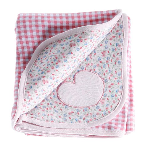 Adorbee Hannah Baby Receiving Blanket, Double Sided Designs, Swaddle Blanket photo