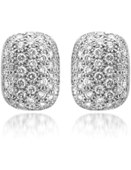 Diamond & 18k White Gold Earrings