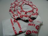 Kansas City Chiefs Fabric Shoe Cover Rosin Bag Towel Set
