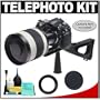 Rokinon 800mm Multi-Coated Mirror Lens with 2x Teleconverter (=1600mm) + Stedi-Stock Shoulder Brace Kit for Canon EOS 5D, 50D, 40D, Rebel XSi, XS, XTi, XT & T1i Digital SLR Cameras