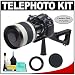 Rokinon 800mm Multi-Coated Mirror Lens with 2x Teleconverter (=1600mm) + Stedi-Stock Shoulder Brace Kit for Nikon D3, D700, D300, D200, D90, D80, D60, D40, D40x Digital SLR Cameras