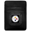 Pittsburgh Steelers Executive Leather Money Clip/Card Holder - NFL Football Fan Shop Sports Team Merchandise
