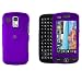 Samsung Rogue U960 Cell Phone Purple Rubber Feel Protective Case Faceplate Cover + Free LiveMyLife Wristband