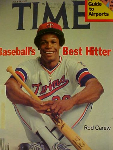 Rod Carew July 18, 1977 Time Magazine Professionally Matted Cover 11 X 14 Size Ready For Framing