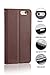 iPhone 6 6s Wallet Case KINGWorld Premium PU Slim Leather Case with Flip Stand Feature with ID Credit Card Slot Holder Pockets Magnetic Closure for Apple iPhone 6 6s (4.7 inch)-Brown